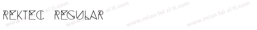 Rektec Regular字体转换